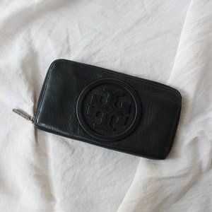 Tory Burch Black Zip Wallet